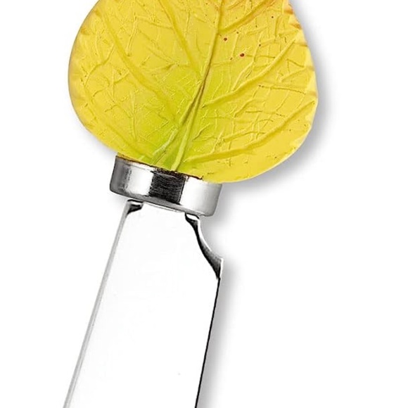 Fall Leaf Decor 4-Piece Hand Painted Resin Handle with Stainless Steel Blade - Picture 6 of 10